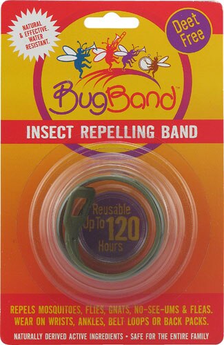 Wear a BugBand to keep bugs away