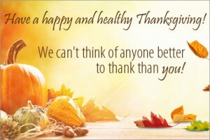 Happy Thanksgiving from Vitacost