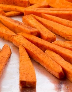Cinnamon-Agave Sweet Potato Wedges