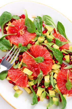 Pink Grapefruit Avocado Salad grapefruit salad