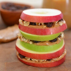 chocolate peanut butter apple sandwich