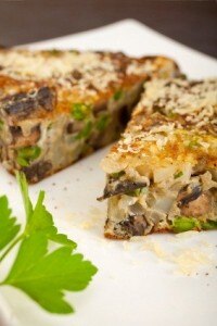 Portobello Mushroom & Chives Frittata