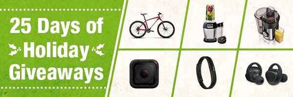 Enter the Vitacost 25 Days of Holiday Giveaways