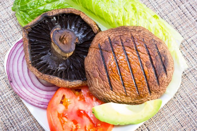 Grilled Portobello Mushroom Served with Vegetables | Vitacost.com/blog