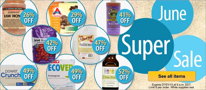 June Super Sale at Vitacost