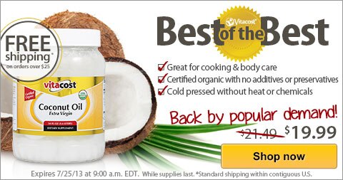 Coconut Oil Sale at Vitacost