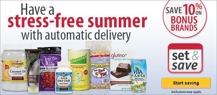 Vitacost Set and Save Summer