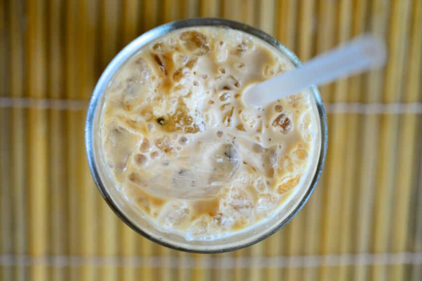 coconut milk in coffee