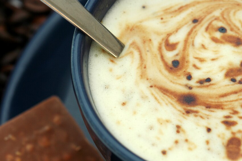 coffee with chocolate