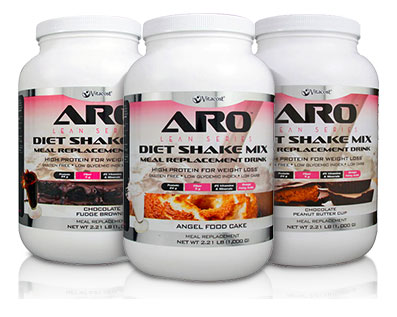 Vitacost ARO Lean Diet Shake Mix 24 g protein - 4.5 g fiber - 25 vitamins and minerals