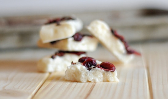 Cranberry-Cacao Coconut Butter Bark