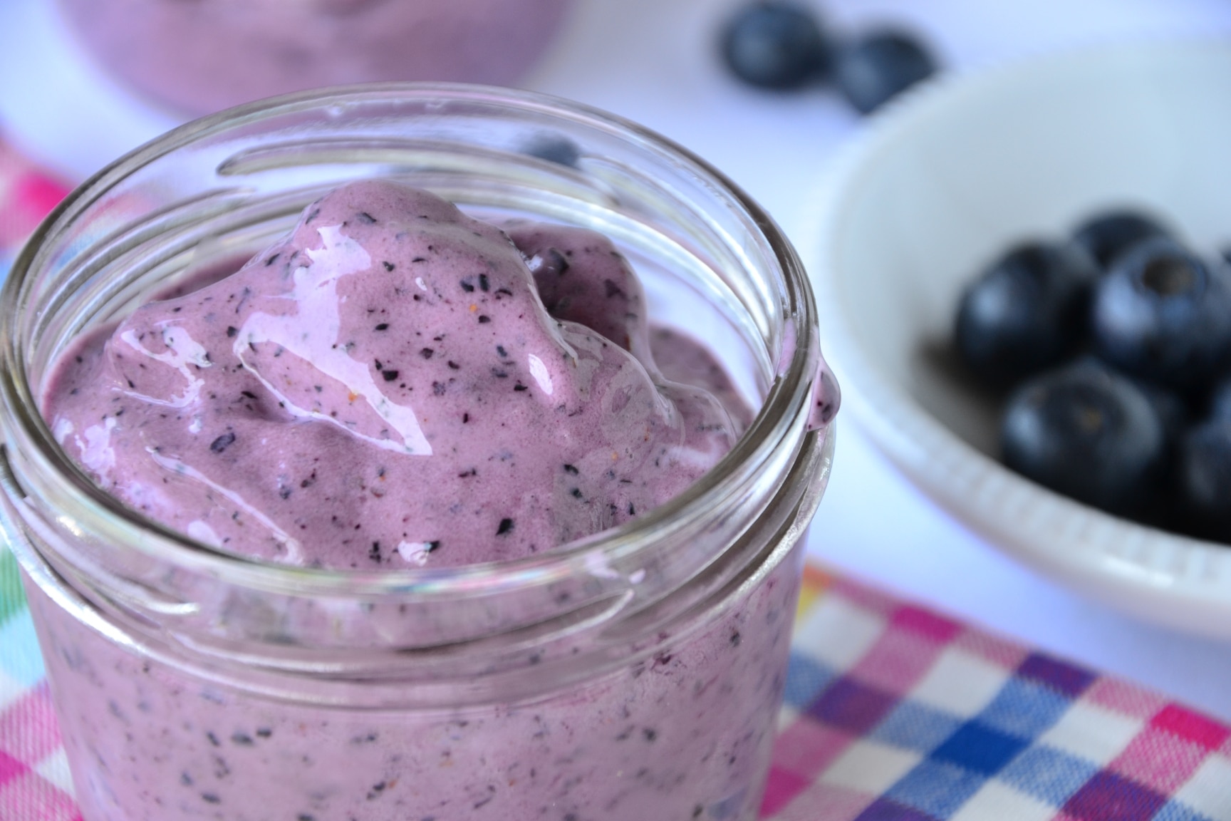 Blueberry Protein Frozen Yogurt