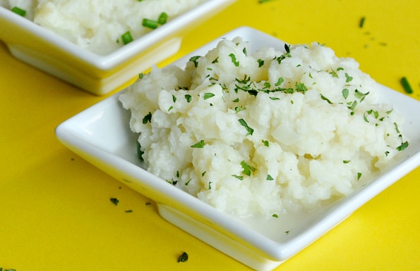 Vegan "Cheezy" Mashed Cauliflower