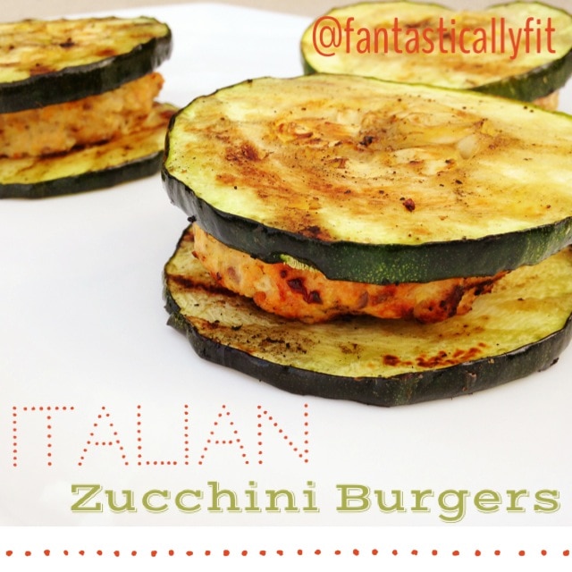 Italian-Style Burgers with Zucchini Buns