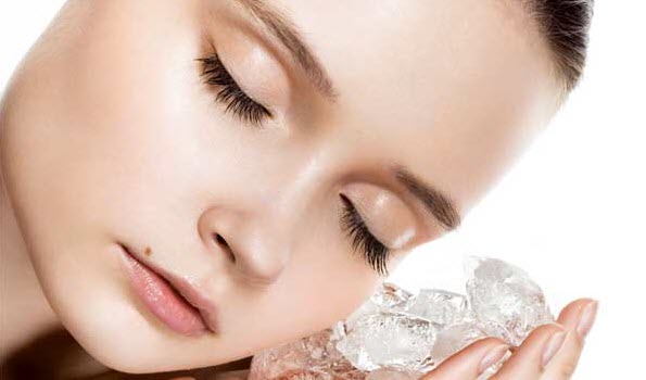 Use ice to reduce blemishes
