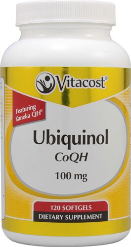 Vitacost Ubiquinol CoQH Featuring Kaneka QH