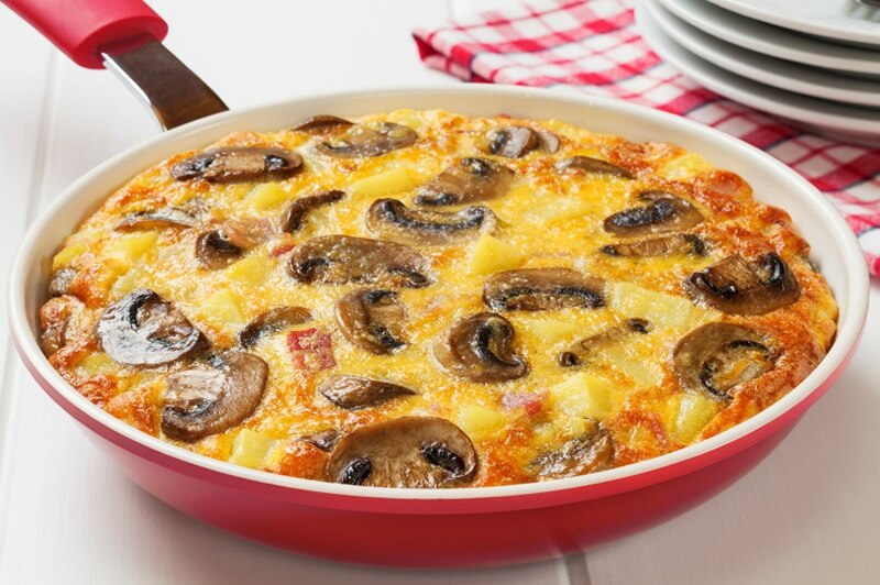Mushroom-Tofu Frittata