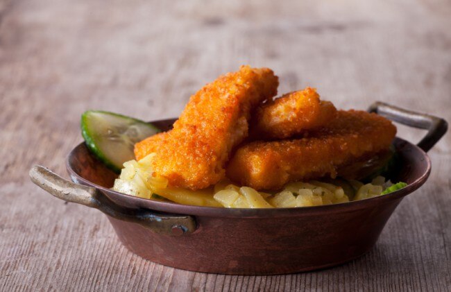 Oat-Breaded Baked Salmon Sticks Oat-Breaded Salmon Sticks