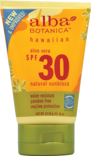 5 Toxic Sunscreen Ingredients to Avoid Alba Botanica Hawaiian Sunscreen | Vitacost.com/Blog