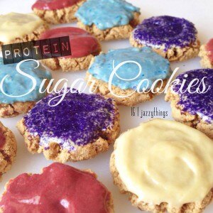 Pastel-Frosted Protein Cookies