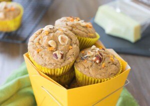 Orange Hazelnut White Chocolate Muffins