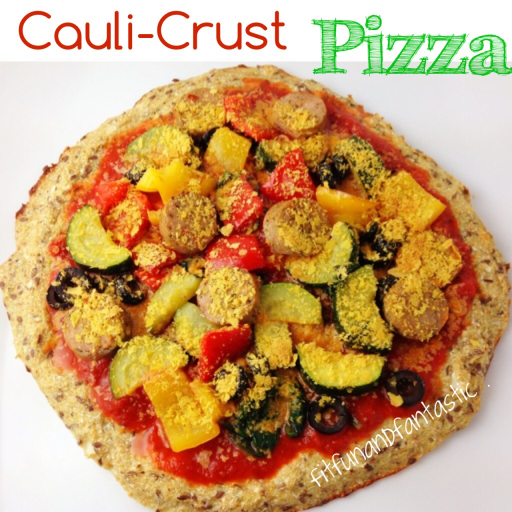Pizza with Cauliflower Crust Cauliflower Crust Pizza