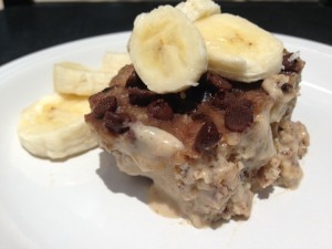 Vegan Banana Bread Pudding
