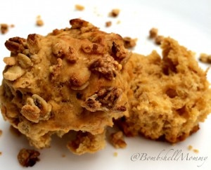 Banana Muffins Recipe with Crisp Granola Topping