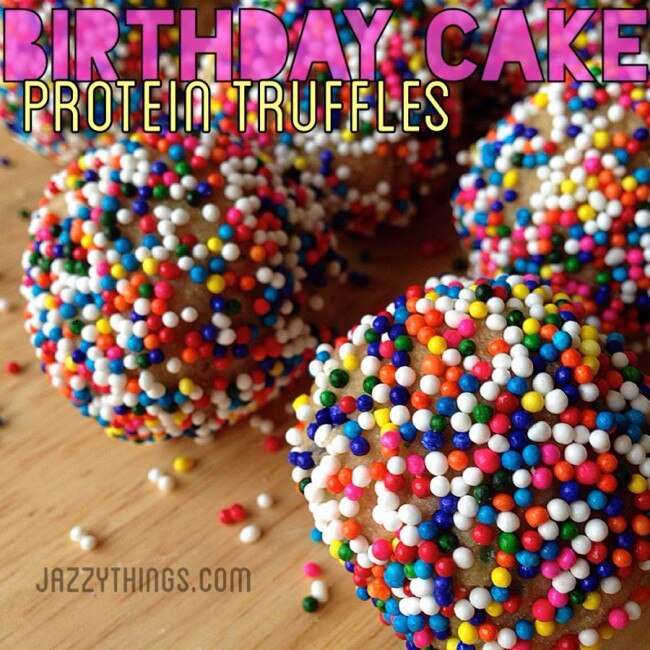 Protein Birthday Cake Truffles