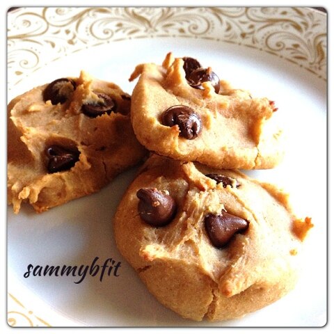 Peanut Butter & Chocolate Chip Chickpea Cookies Recipe: Peanut Butter & Chocolate Chip Chickpea Cookies