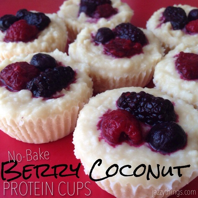 Recipe: No-Bake Berry Coconut Protein Cups