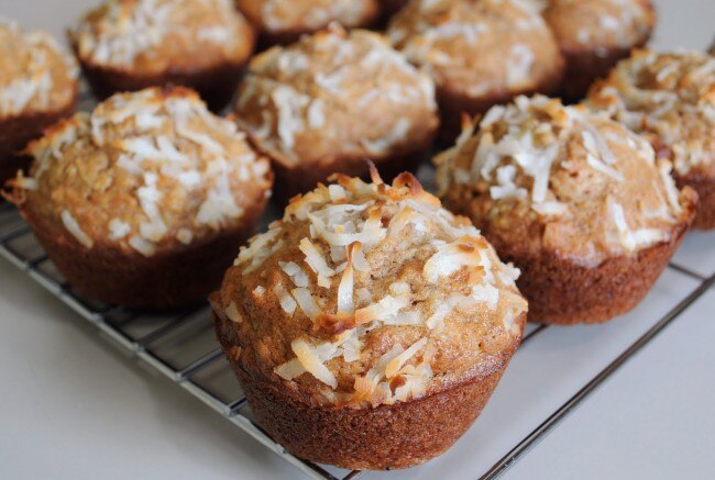 Coconut Banana Muffins Coconut Blast Banana Muffins