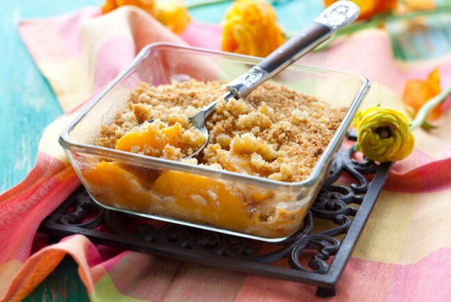 Peach Cobbler -- Paleo & Gluten Free Paleo Peach Cobbler