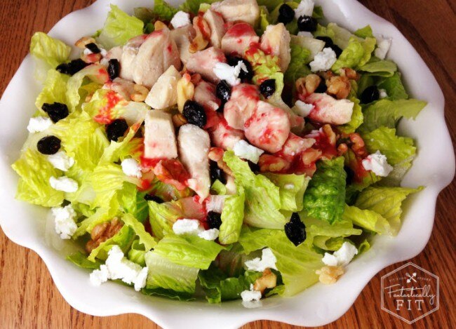 Summer Salad with Homemade Raspberry Vinaigrette  Summer Salad with Raspberry Vinaigrette