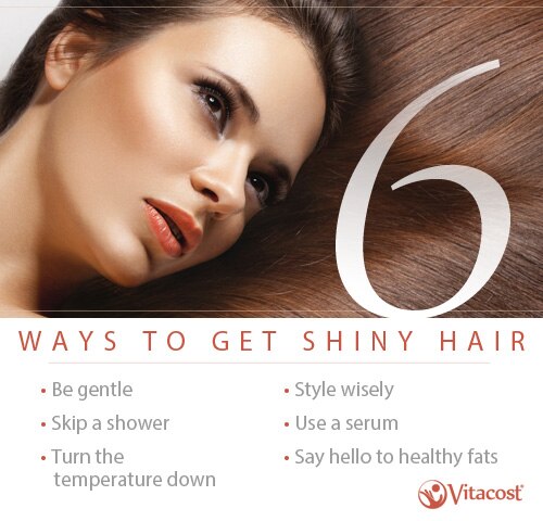 6 Ways to Get Shiny Hair