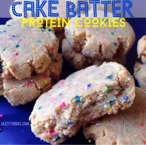Protein Cookies with Rainbow Sprinkles