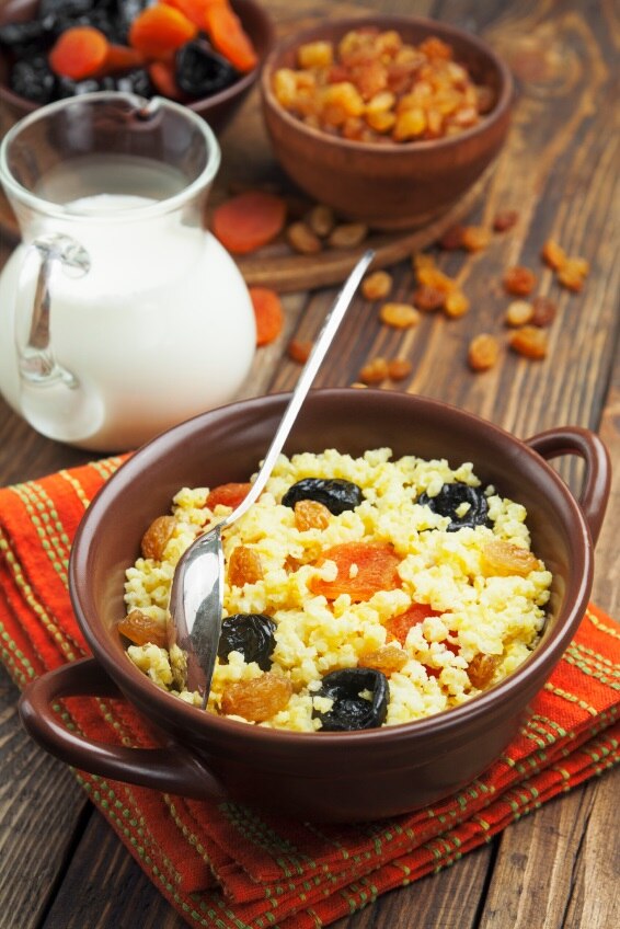 Millet Breakfast Porridge with Fruit