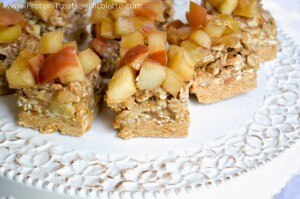 Apple Bars with Peanut Butter & Oats