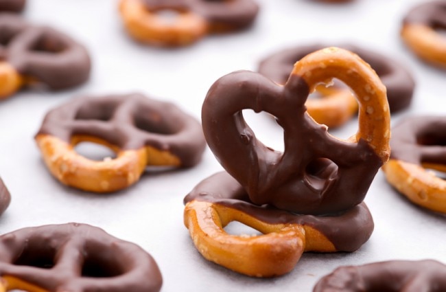 Protein Chocolate Pretzels High-Protein Chocolate Covered Pretzels