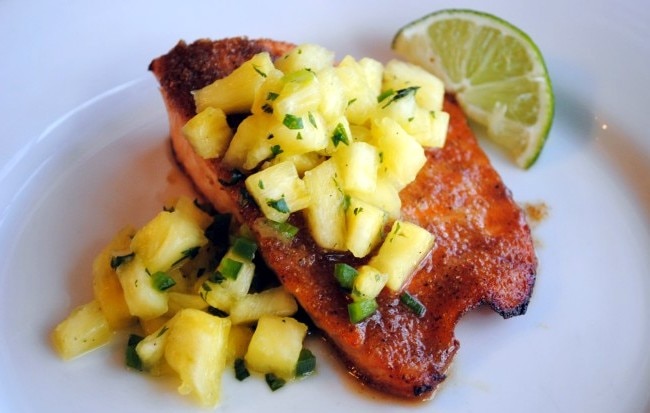 Pineapple Salmon Honey-Mustard Salmon