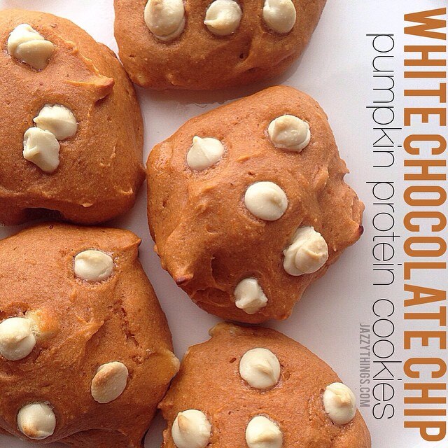 Pumpkin Cookies with White Chocolate Chips