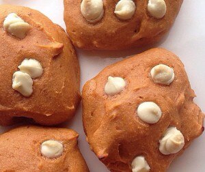 White Chocolate Pumpkin Chip Cookies