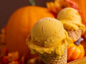 Pumpkin Ice Cream Cone