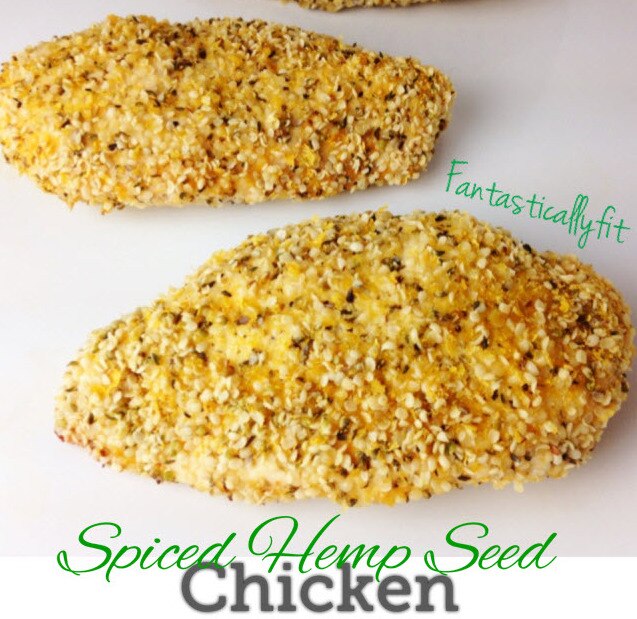 Baked Chicken with Hemp Seed Coating