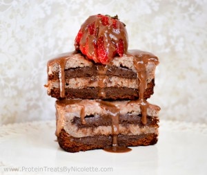 Recipe: Single-Sized Chocolate-Strawberry Layered Cake