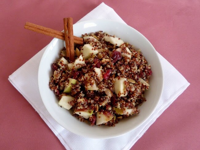 Cranberry & Apple Quinoa Salad Apple & Cranberry Quinoa Salad
