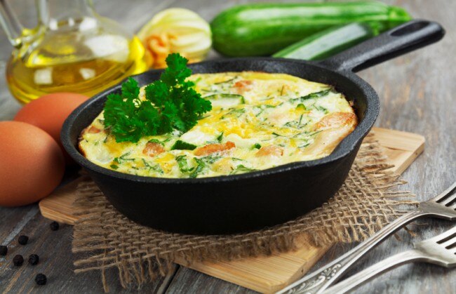 Baked Shrimp and Veggie Frittata Baked Shrimp & Vegetable Frittata