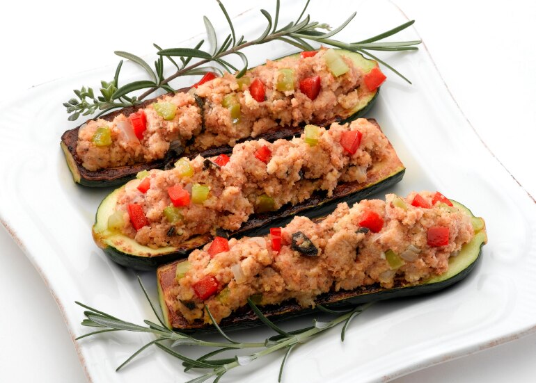 Stuffed Squash Boats