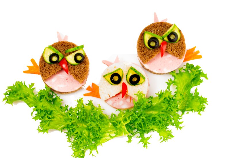 Turkey Bird Sandwiches for Kids