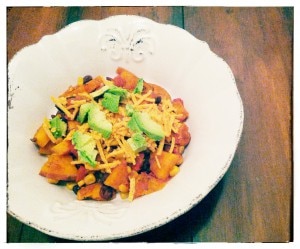 vegan sweet potato corn chili